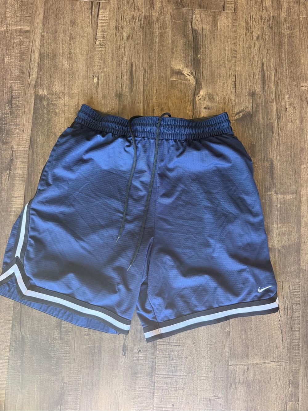 Nike Men's Royal Blue Athletic Shorts with Light Blue Trim